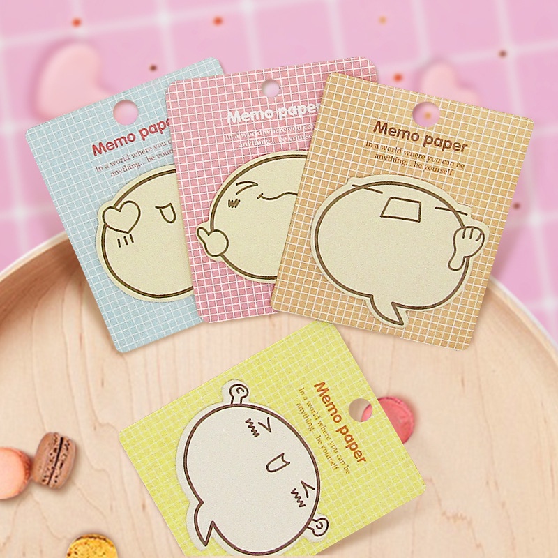 Set Giấy Dán Ghi Chú Hình Biểu Tượng Cảm Xúc Dễ Thương Dùng Cho Học Sinh/Trường Học/Văn Phòng