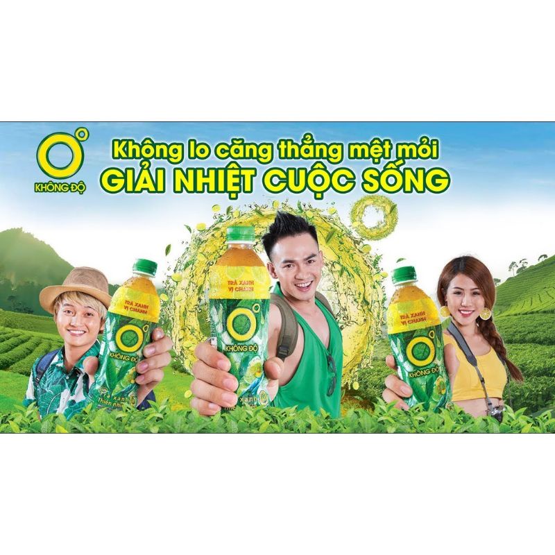 Lốc Trà Xanh Không Độ 500ml