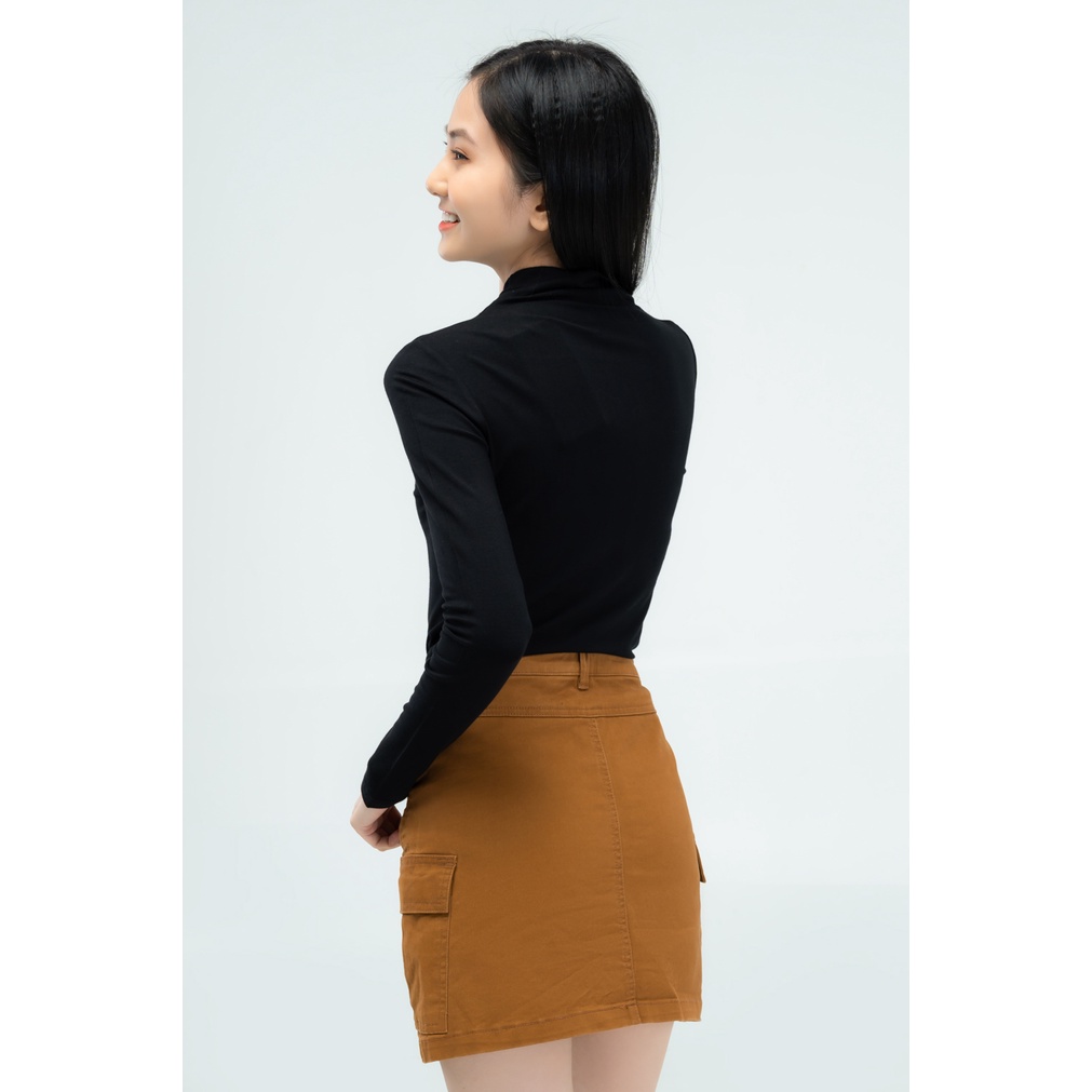 [Mã WABRYD1111 giảm 10% đơn 250K] Áo thun nữ YODY dài tay cổ liền nịnh dáng ATN4576 | BigBuy360 - bigbuy360.vn