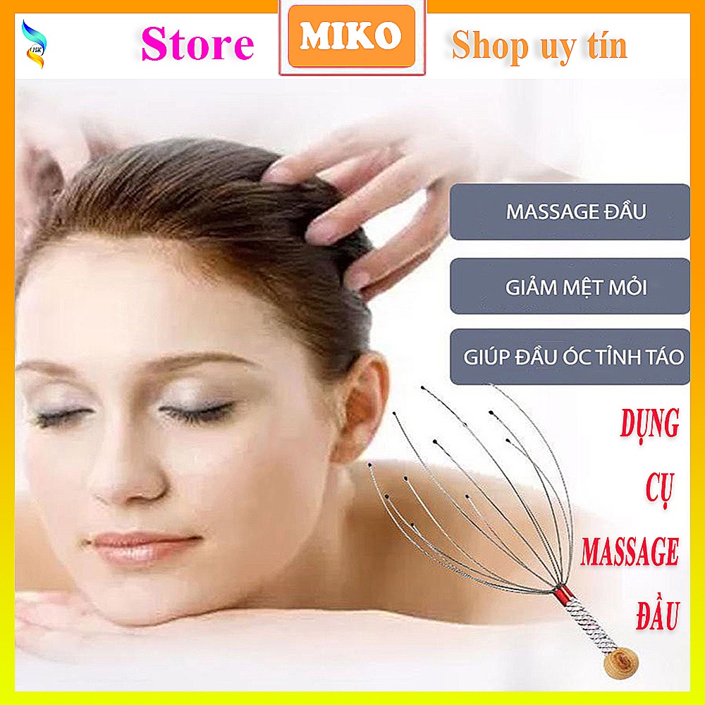 Massage đầu - Mát Xa Đầu - Dụng Cụ Massage Đầu Thông Minh Bằng Tay Thư Giản Giảm stress hiệu quả