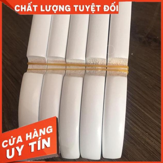 Móc treo quần áo gỗ sơn trắng cổ tròn móc nam Nữ,treo đồ cao cấp,váy 2 dây,đầm,áo dài.thun
