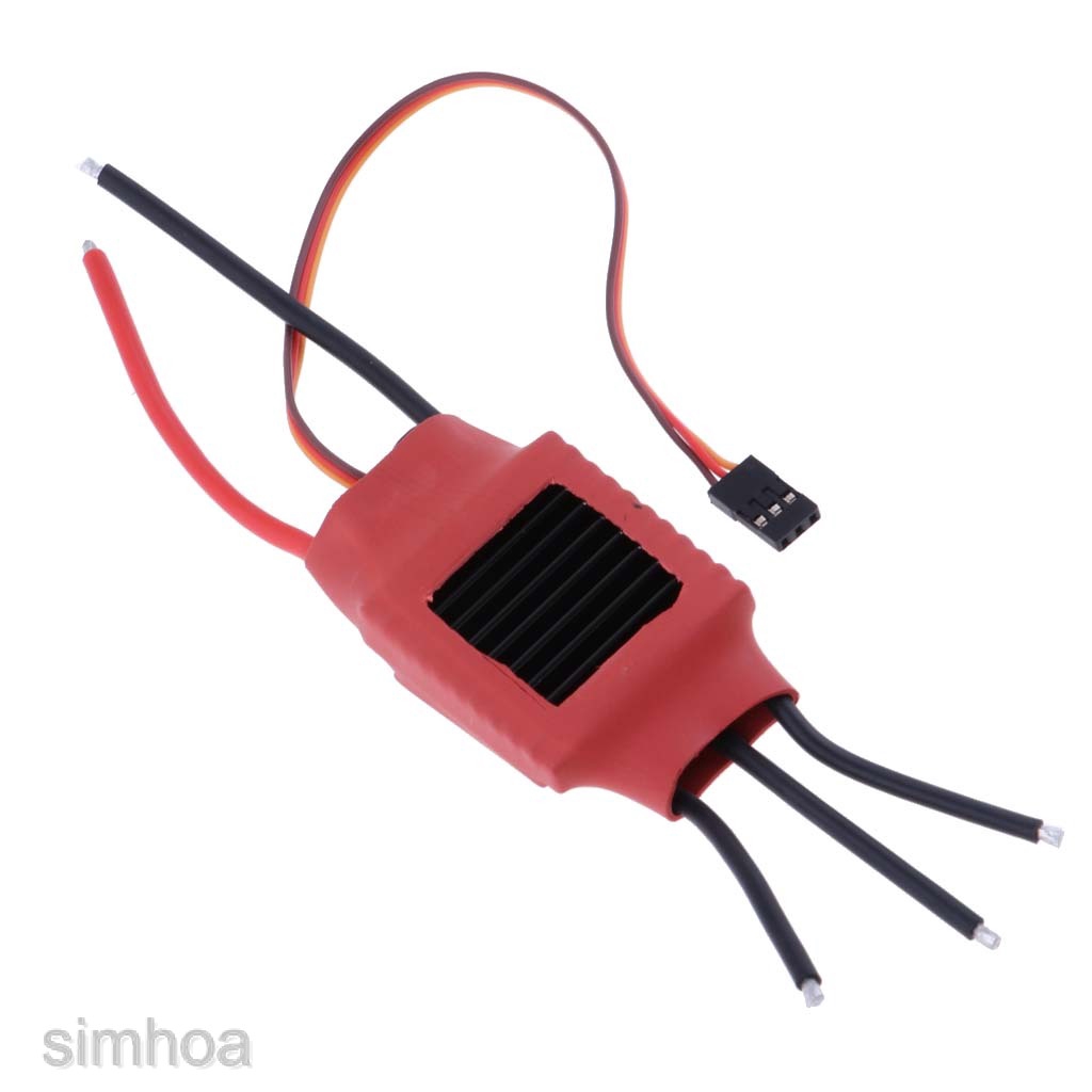 [SIMHOA] 50A Brushless ESC OPTO Electric Speed Controller 5V 3A BEC for Helicopter