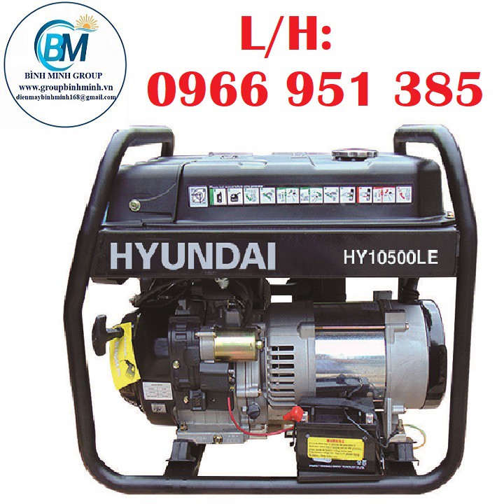 Máy phát điện 7kva chạy xăng Hyundai HY10500LE