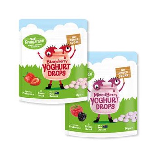 Sữa chua khô Kiwigarden không đường 14g vị Dâu, Berry cho bé từ 7 tháng