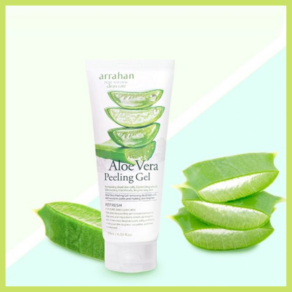 Tẩy Da Chết Arrahan Aloe Vera Peeling Gel 180ml Hàn Quốc