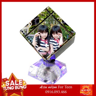 pha lê Lập Phương ( in ảnh theo yêu cầu )