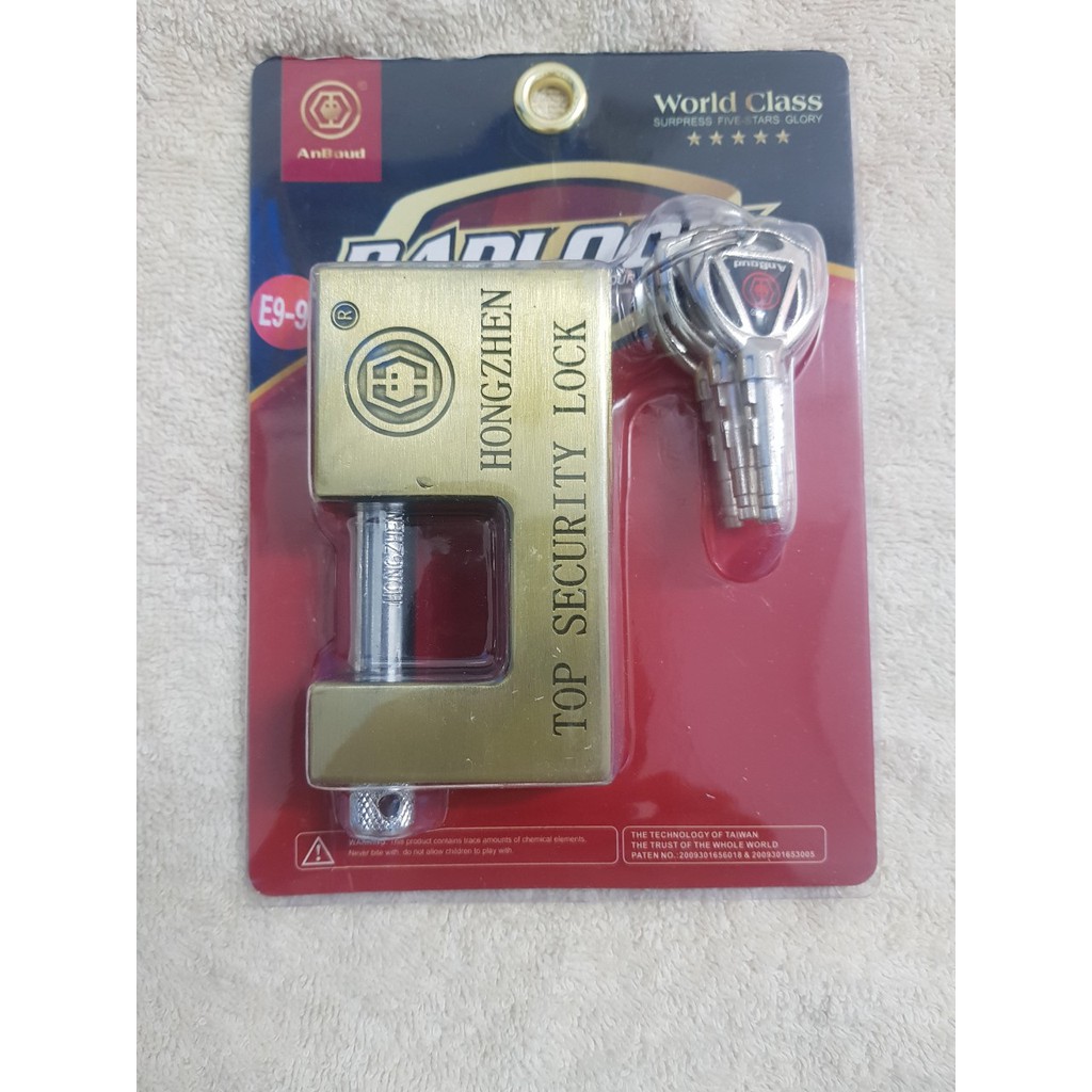 Ổ khóa cầu ngang chống cắt Padlook Anboud E9-90
