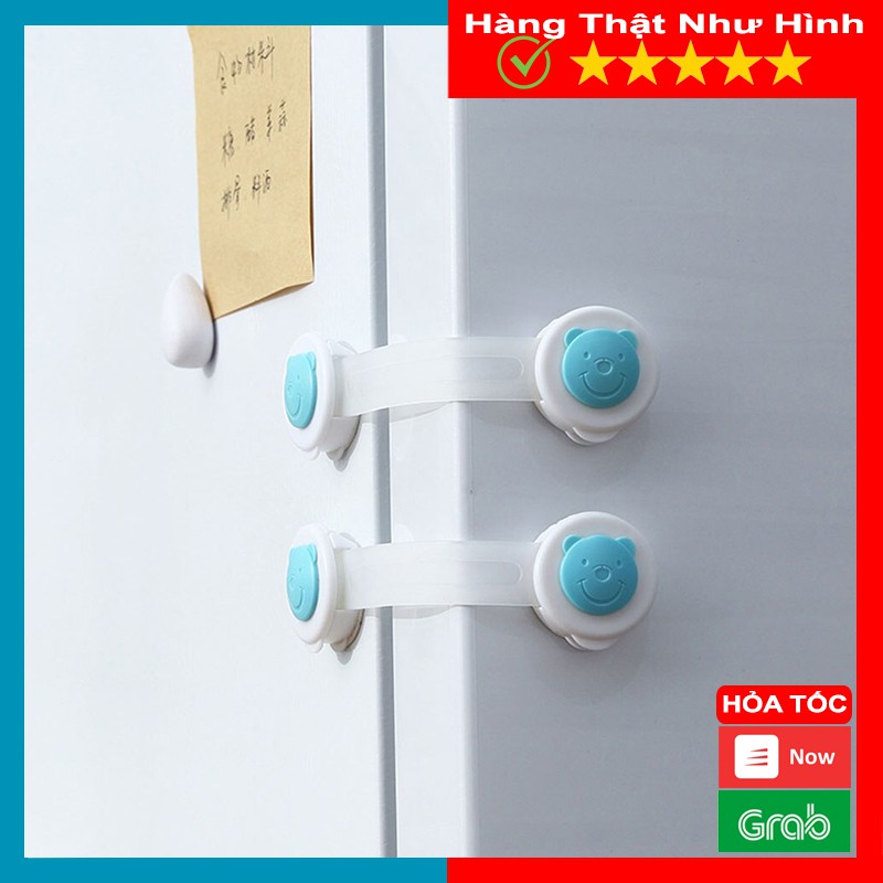 Bộ 2 Khóa Tủ Lạnh, Học Bàn, Tủ Quần Áo Chất Liệu Nhựa PP Dễ Dùng Tiện Lợi - MTDDT