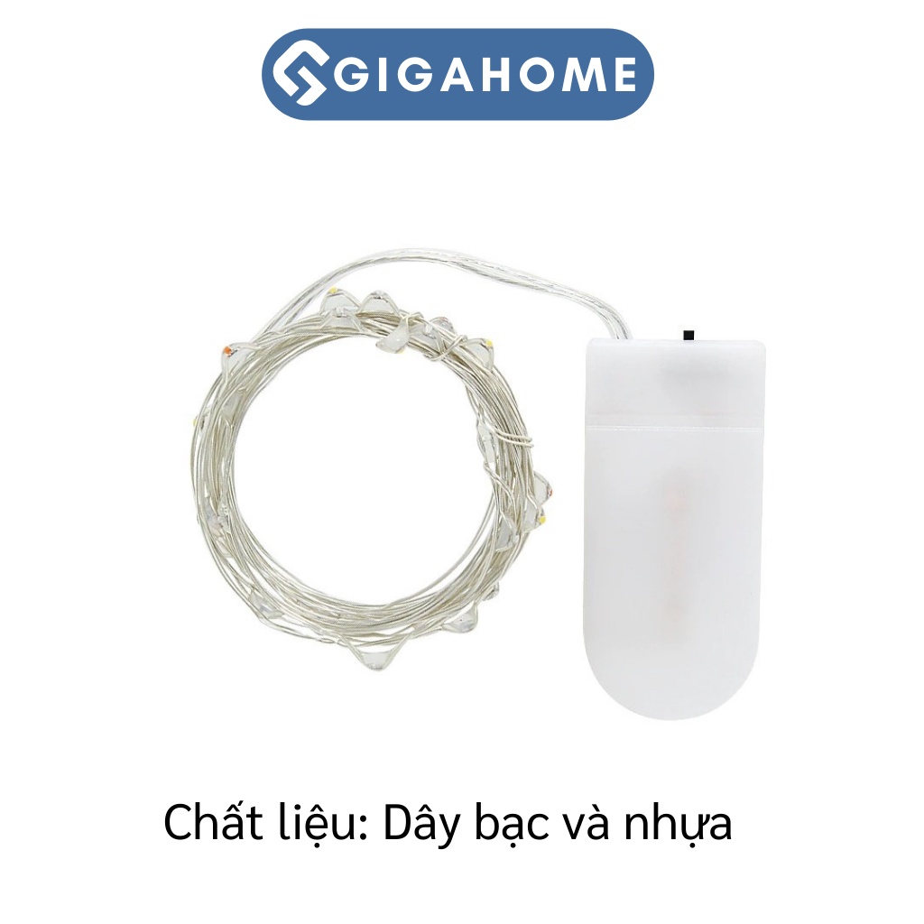 Dây Đèn Led Đom Đóm GIGAGOME 1M Dùng Pin Trang Trí Nhà Cửa 8651
