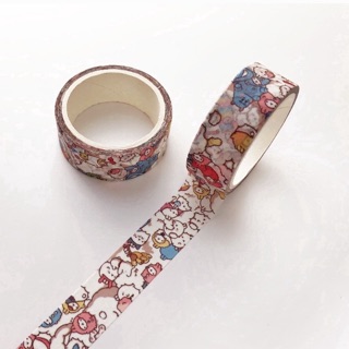 1 Cuộn Washi Tape Hoạ Tiết Trang Trí Sổ - Masking Tape 1 Cuộn Hình Dễ Thương
