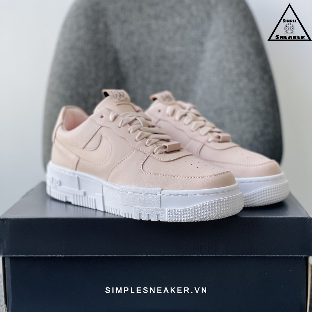 Nike Air Force 1 Pixel FREESHIP Giày Nike Auth - Nike AF1 Pixel Beige Pink Chính Hãng