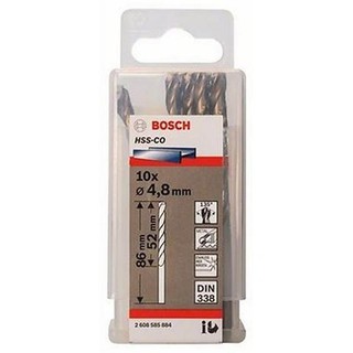 Mũi khoan sắt và inox Bosch HSS-Co (Bộ 10 mũi)