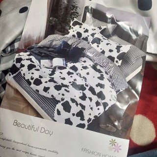 bộ cotton poly bò sữa