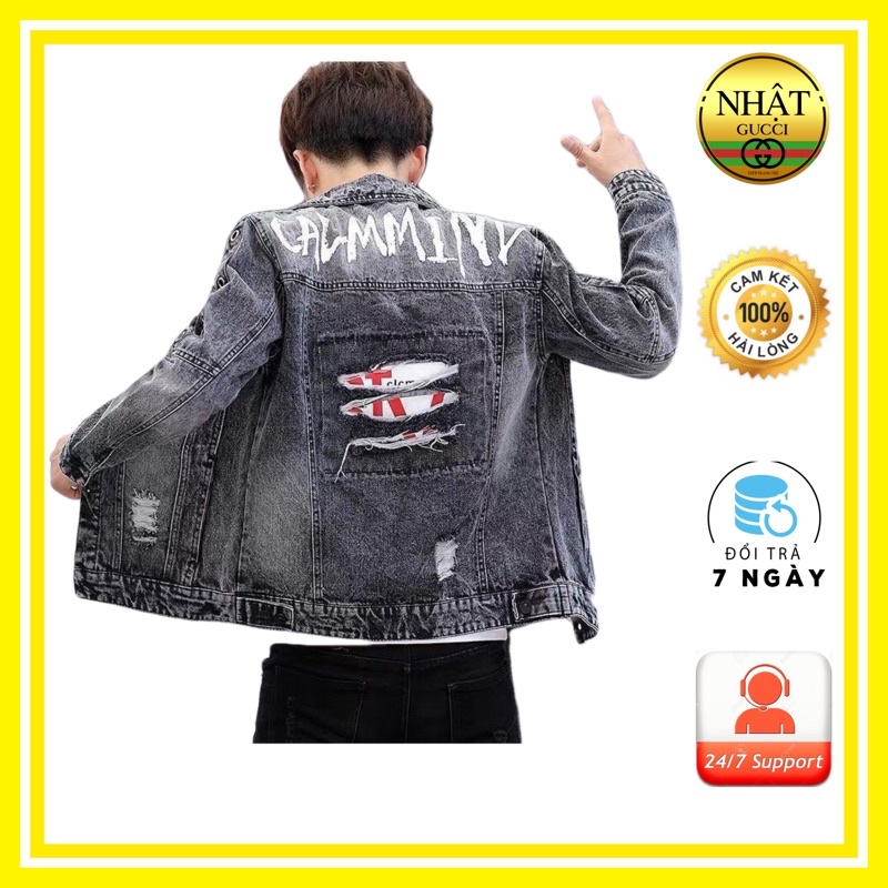 Áo khoác jean nam NG02 nhiều mẫu