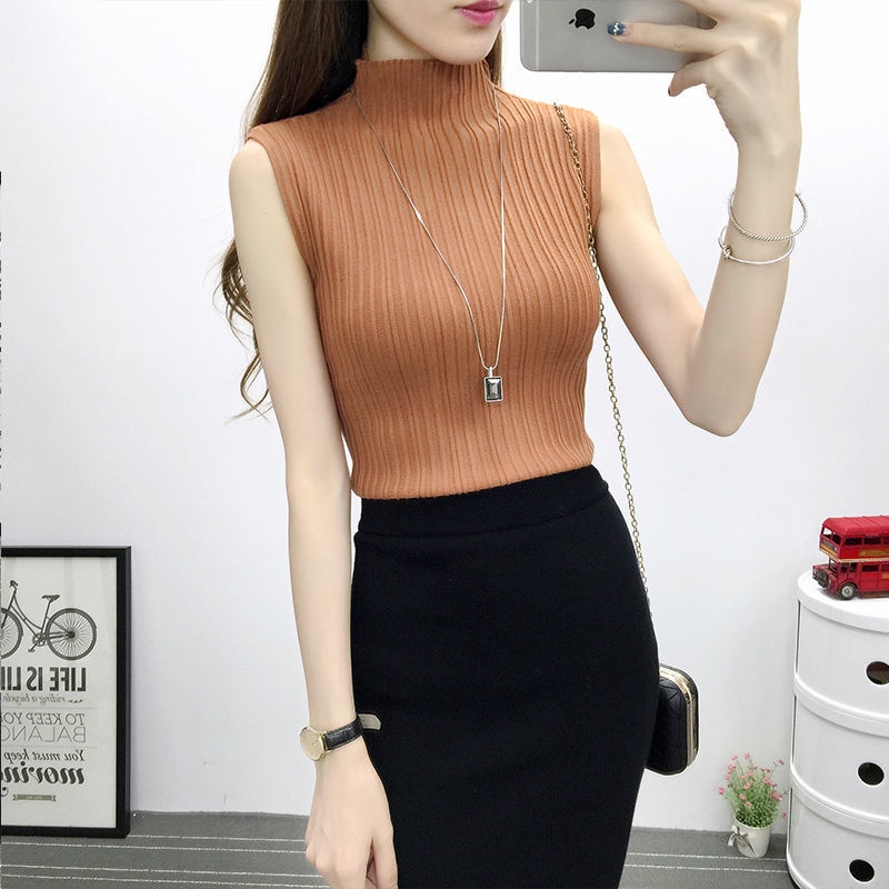 Áo Len Không Tay Cổ Cao Thời Trang Mùa Xuân Cho Nữ 2021 | BigBuy360 - bigbuy360.vn