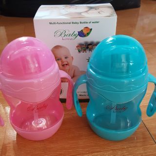 Bình uống nước chống sặc cho bé, ca uống nước baby love cho bé