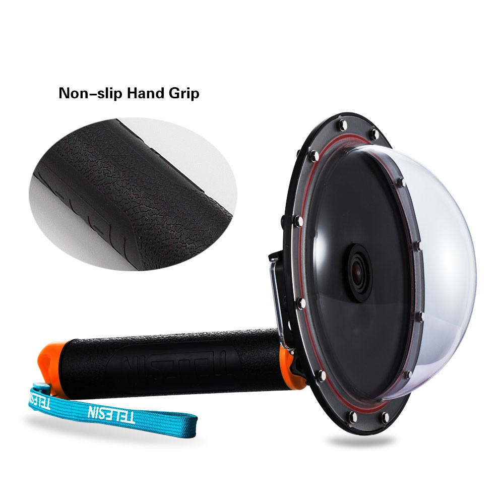 Dome port cho máy quay hành động GoPro Hero 3, GoPro Hero 4 hàng chính hãng Telesin