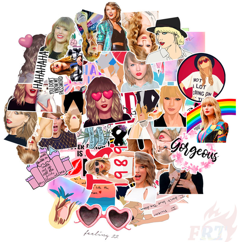 ❉ Taylor Swift - Series 03 Popular &amp; Country Music Singer Stickers ❉ 50Pcs/Set Superstar DIY Fashion Decals Doodle Stickers