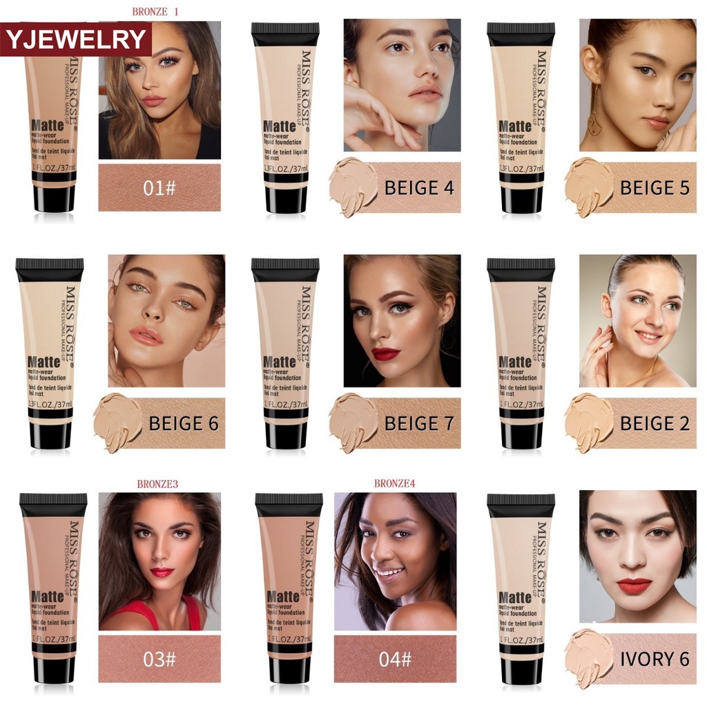 (Hàng Mới Về) Kem Nền Che Khuyết Điểm Dạng Lỏng Dưỡng Ẩm 37ml Yjewelry