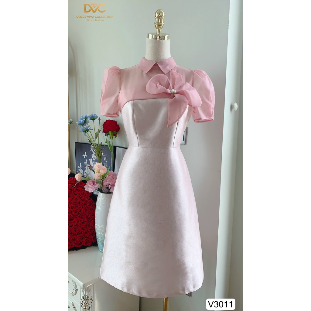 Váy thiết kế cao cấp dự tiệc đi làm đi du lịch V3011-DVC