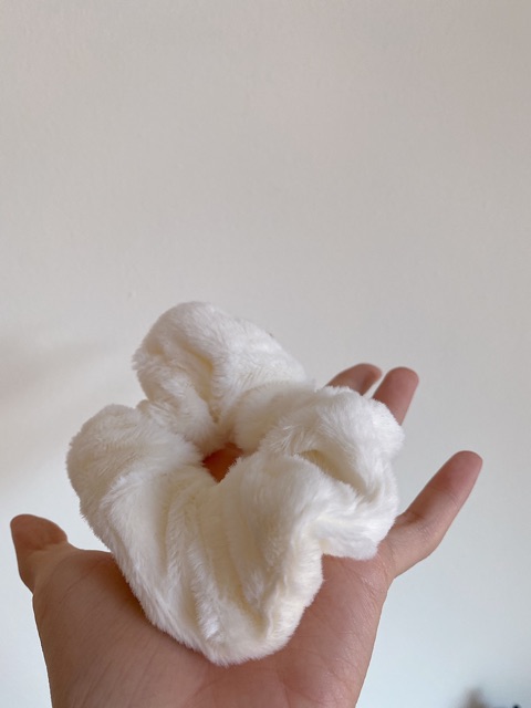 Dây cột tóc bông mềm mại rabbit hair scrunchies