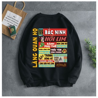 Áo sweater nỉ bông unisex form rộng bắc ninh, sweater 63 tỉnh
