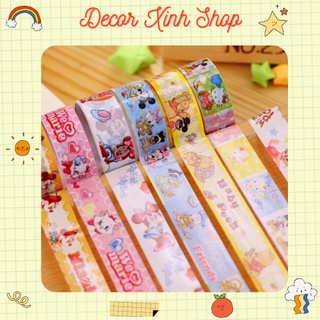 Băng dính washi tape nhiều họa tiết giả rẻ 🌺🌺❣️FREESHIP❣️