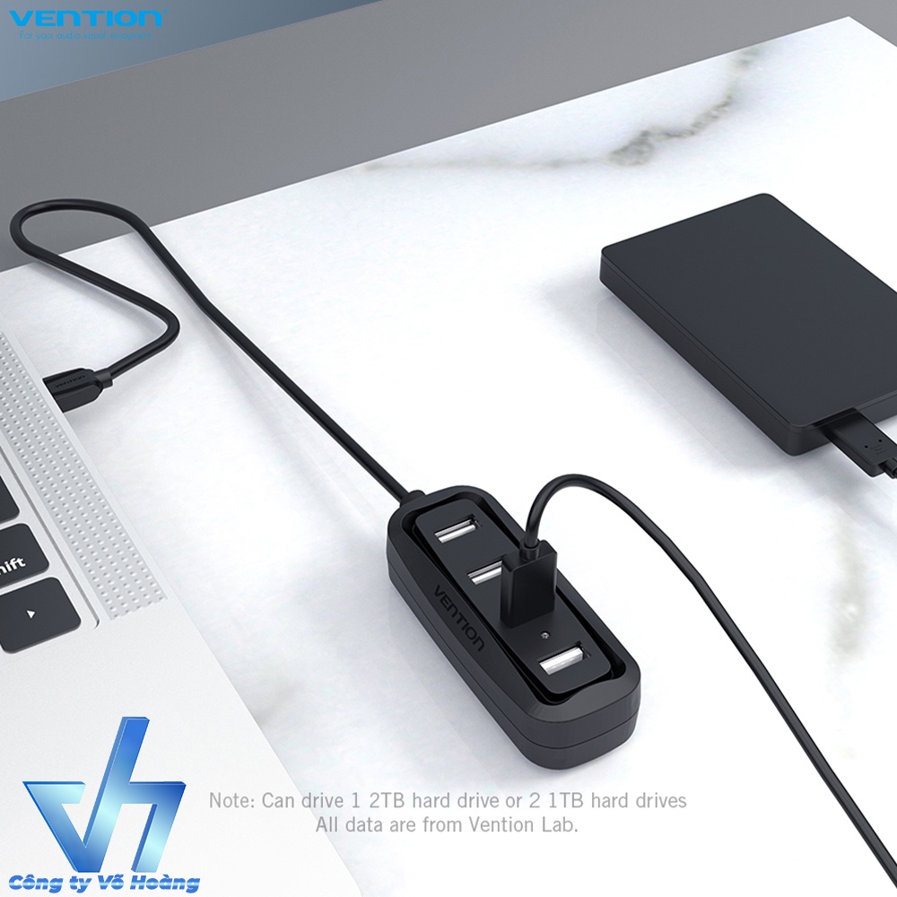 Hub 4 cổng USB 2.0 chính hãng Vention chất lượng cao VAS-J43-B015