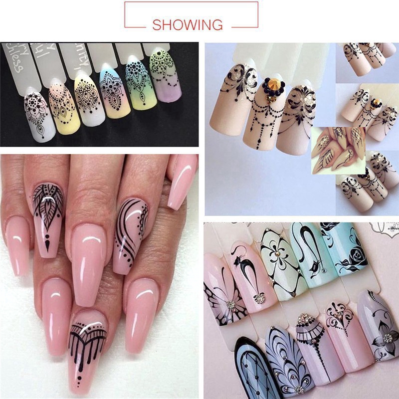 Miếng dán trang trí móng tay in họa tiết đẹp mắt