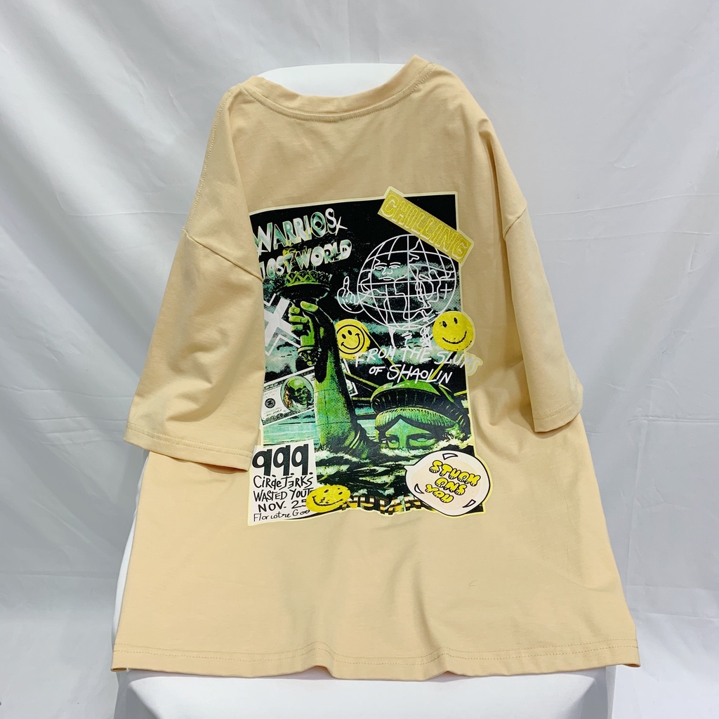 Áo thun tay lỡ unisex HOMIES in hình HORROR