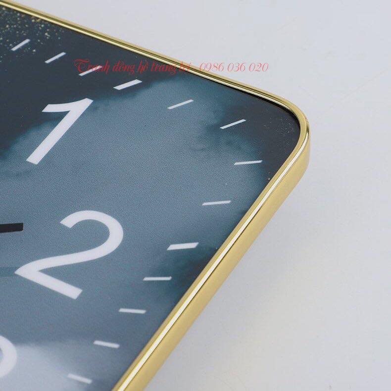 Tranh Đồng Hồ Treo Tường tráng gương 5D🍁🍁Đồng Hồ kim trôi trang trí nhà cửa, phòng khách ko gây tiếng ồn