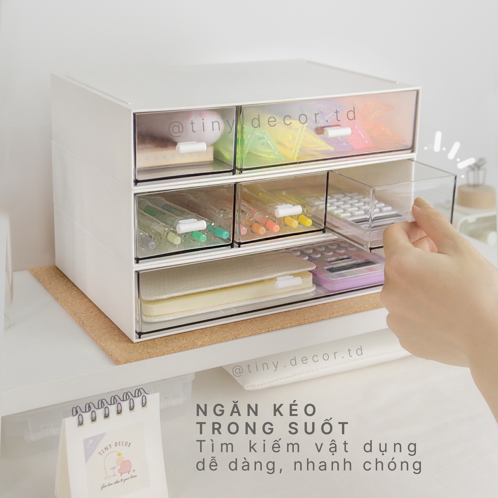 Tủ Mini, Tủ Để Bàn Xếp Nhiều Tầng, Tủ Nhựa Lắp Ghép.