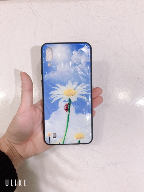 Ốp lưng sam sung A10,M10 Vân đá Hoa Cúc