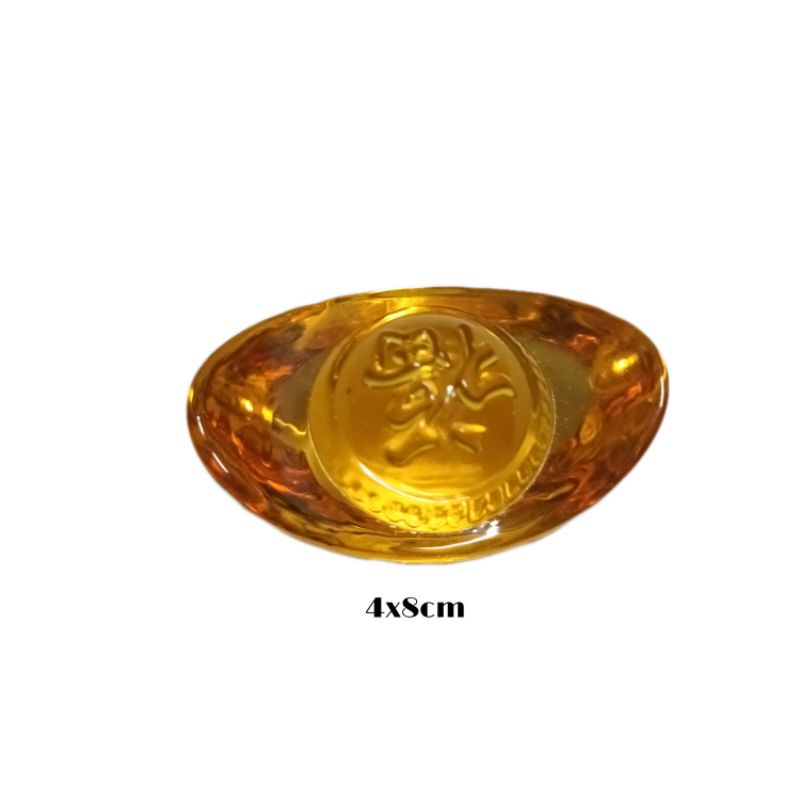 Kim nguyên bảo( thỏi vàng phong thủy ) đá pha lê lưu ly