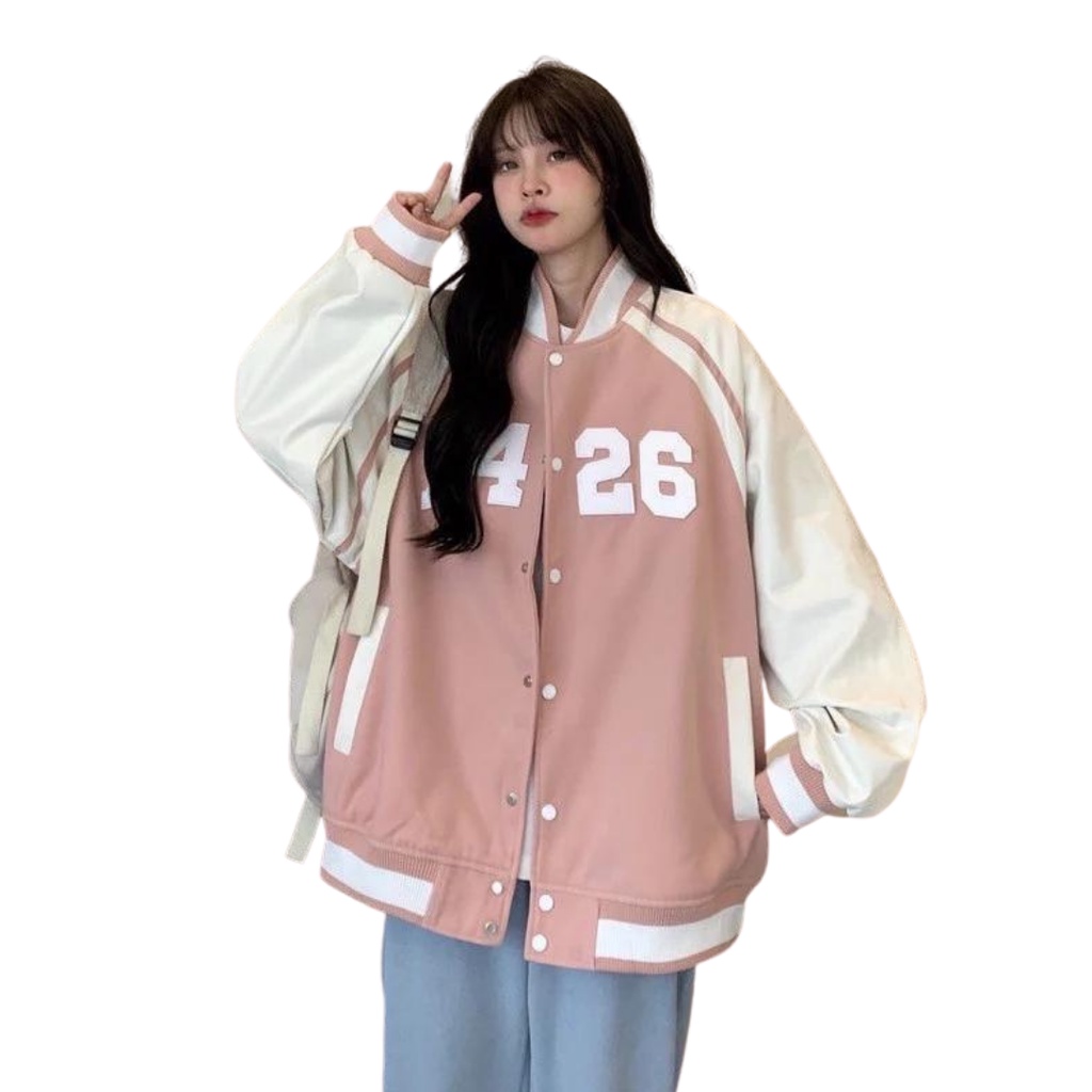 Áo khoác bomber VN CLO phối da 34 - 26 - AK022