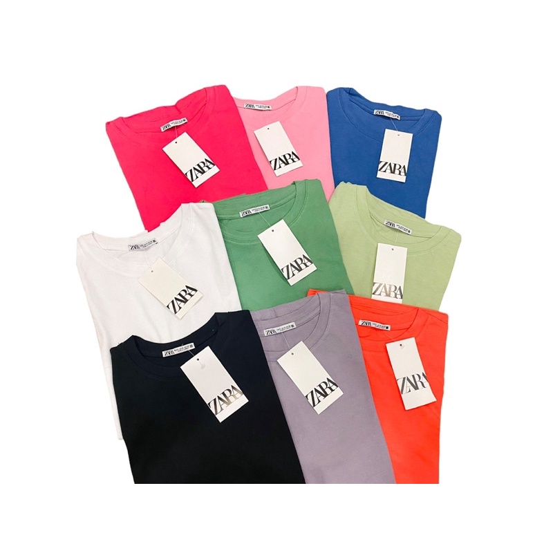 Áo Thun Cotton Cổ Tròn Basic ZR 🌷