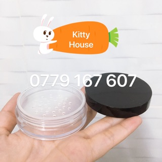 Vỏ hộp phấn bột 8g + tặng bông phấn (hộp hũ mỹ phẩm handmade DIY)