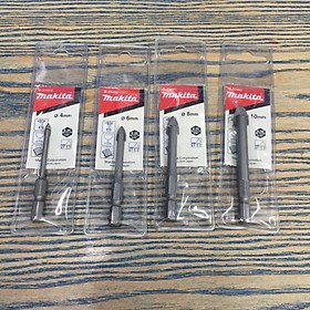 Mũi Khoan Kính, Gạch Men Chuôi Lục Giác MAKITA - Chính Hãng SIZE 4 5 6 8 10