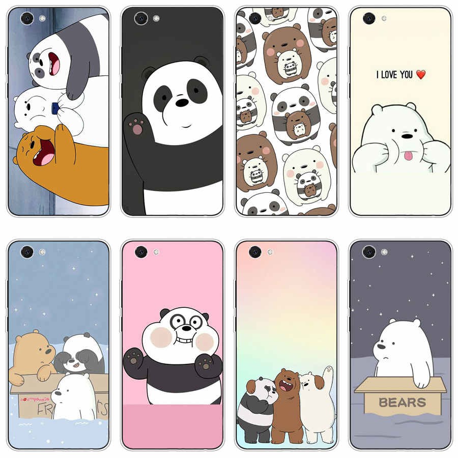 Ốp silicon In Hình Gấu We Bare Bears Thời Trang Cho Vivo Y71 Y81 Z1 Pro Y19 Y15 2020 Y95 Y7I Y8I