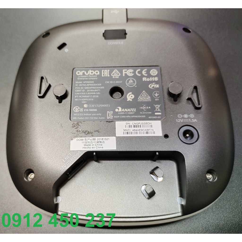 Bộ phát wifi chuyên dụng Aruba AP-305 LIKE NEW