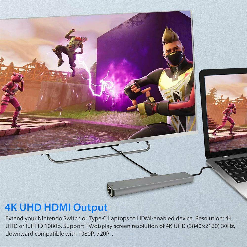 MYRONGVN Cáp ChuyểN 8 Trong 1 USB-C 3.0 Sang USB-C Mới