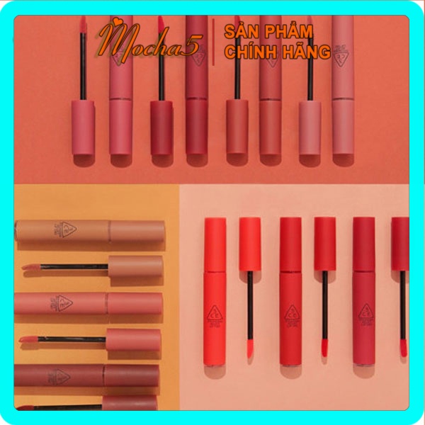 Son kem lì 3CE VELVET LIP TINT cực nhẹ môi