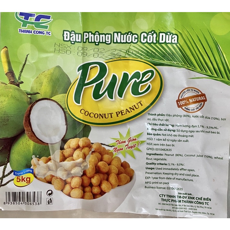 Đậu phộng da cá cốt dừa