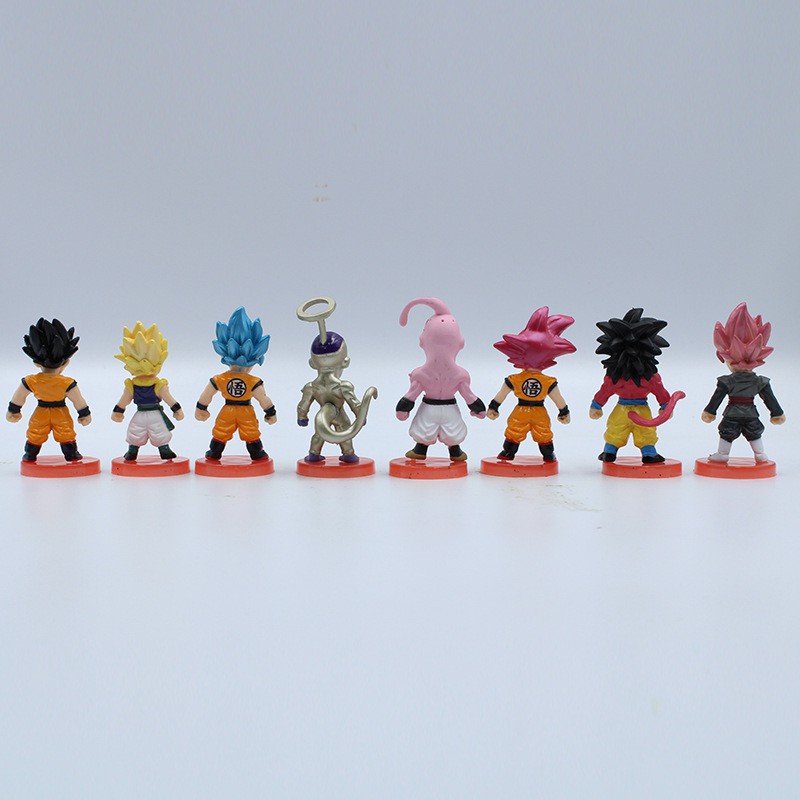 Combo 8 nhân vật 7 viên ngọc rồng cao 6-7CM son Goku CB-8