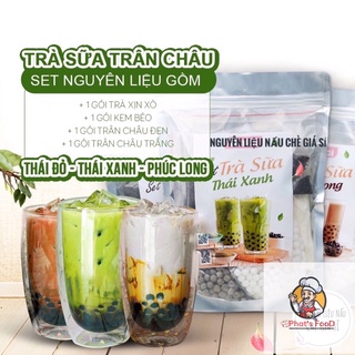 SET TRÀ SỮA THÁI XANH,ĐỎ NẤU TẠI NHÀ CHUẨN VỊ