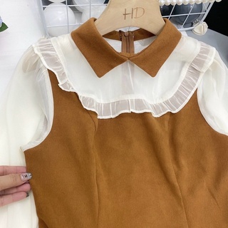 Váy nhung tăm cổ đức