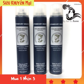 Combo 3 gôm xịt tóc butterfly shadow 420ml-giư nếp cục tốt