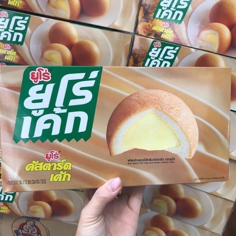 Bánh trứng Thái Lan Euro Cake hộp 12c(hàng chuẩn)