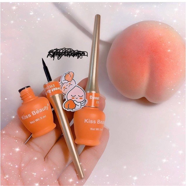 Bút Kẻ Mắt Trái Đào Sweet As Peach Eyeliner Của Kiss Beauty