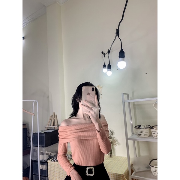 áo trễ vai dài tay
